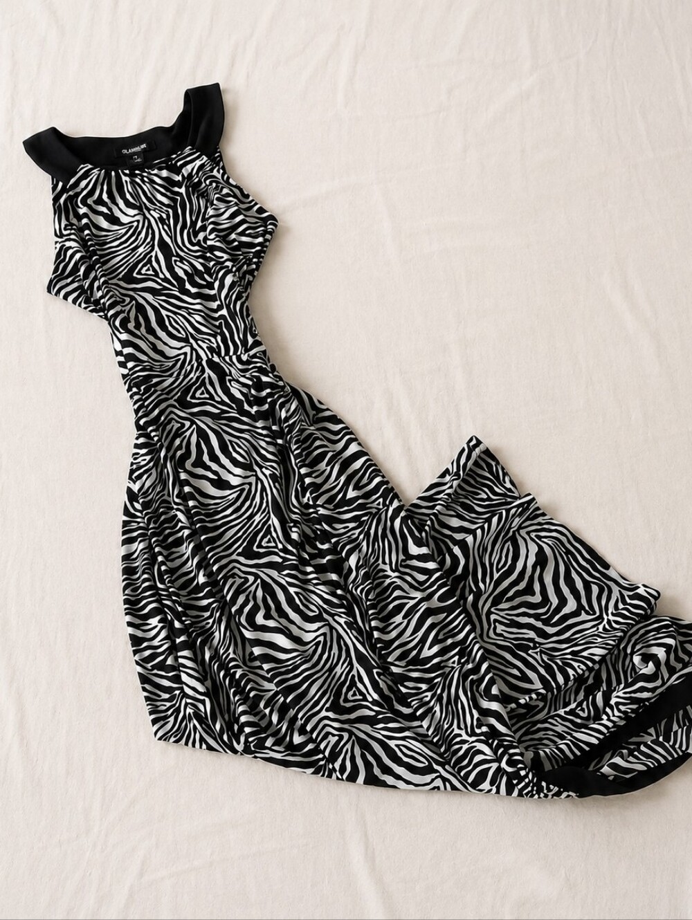 Glamour maxi dress Zebra Print Y2K